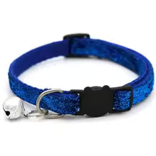 Adjustable Colorful Cat Collar with Bell for Pets